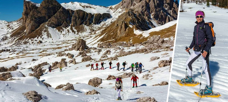 Flavia Comin sulle Dolomiti con gli Ergocurve